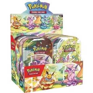 Prismatic Evolutions Mini Tin Display