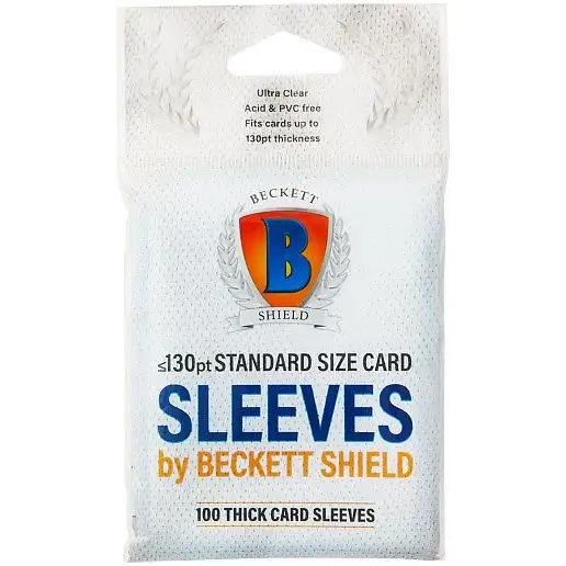 beckett shield thick card sleeves 740 grande