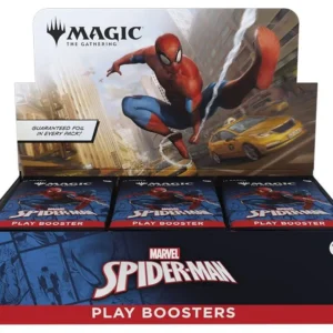 magic spider man play booster display